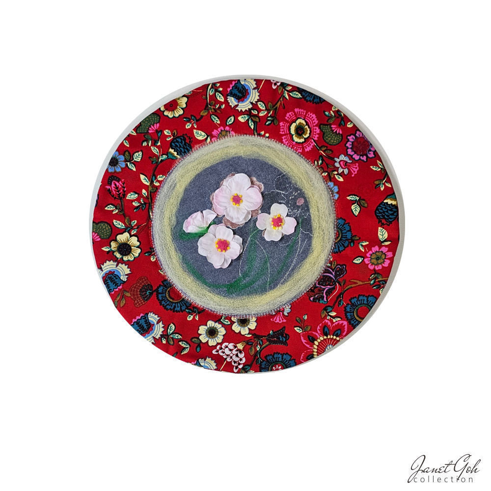 Blooming Harmony - 12 3/4" Round Table Mat - 5 designs available