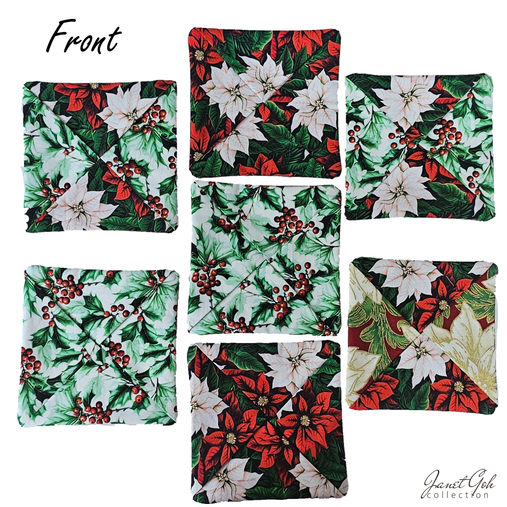5" x 5" Festive Flourish Coasters Set - C (7 pieces)