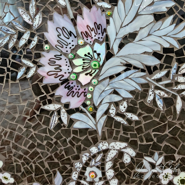 Midnight Bloom Mosaic - 42.5" x 42.5" - Masterpiece