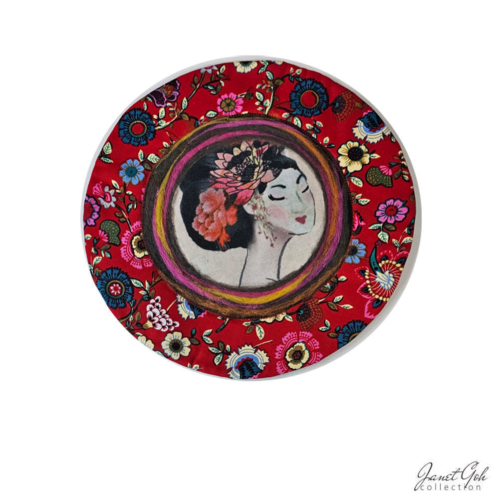 Blooming Harmony - 12 3/4" Round Table Mat - 5 designs available