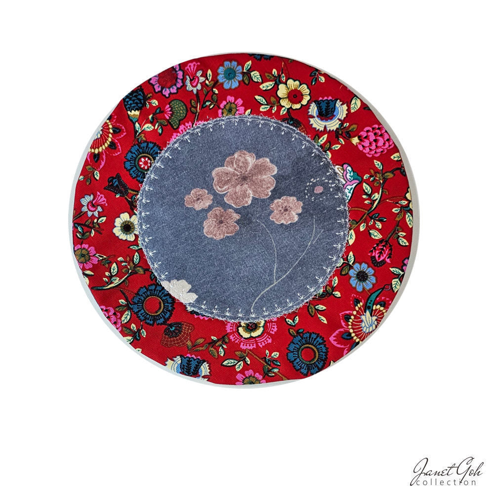 Blooming Harmony - 12 3/4" Round Table Mat - 5 designs available