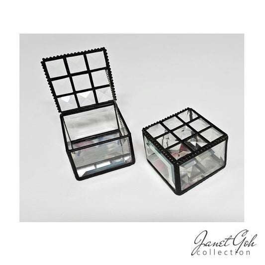 Bevel Glass Box - 3.25" x 3.25" x 2" - sold individually