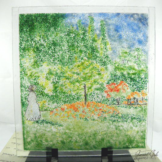 11.25 inch x 11.5 inch - Fritography - Woman in the Garden