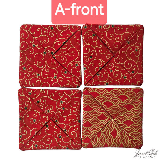 5" x 5" Festive Flourish Coasters - sSet A