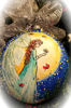 Picture of 6" dia Hand painted Glass Ball - Fairy - Christmas Tree Ornament