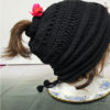 Picture of Handcrafted Black Beanie - 22"