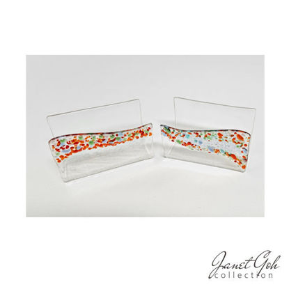 Picture of Fused Glass Namecard Holders - set of 2