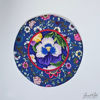 Picture of Blooming Harmony - 12 3/4" Round Table Mat - 8 designs available - Blue